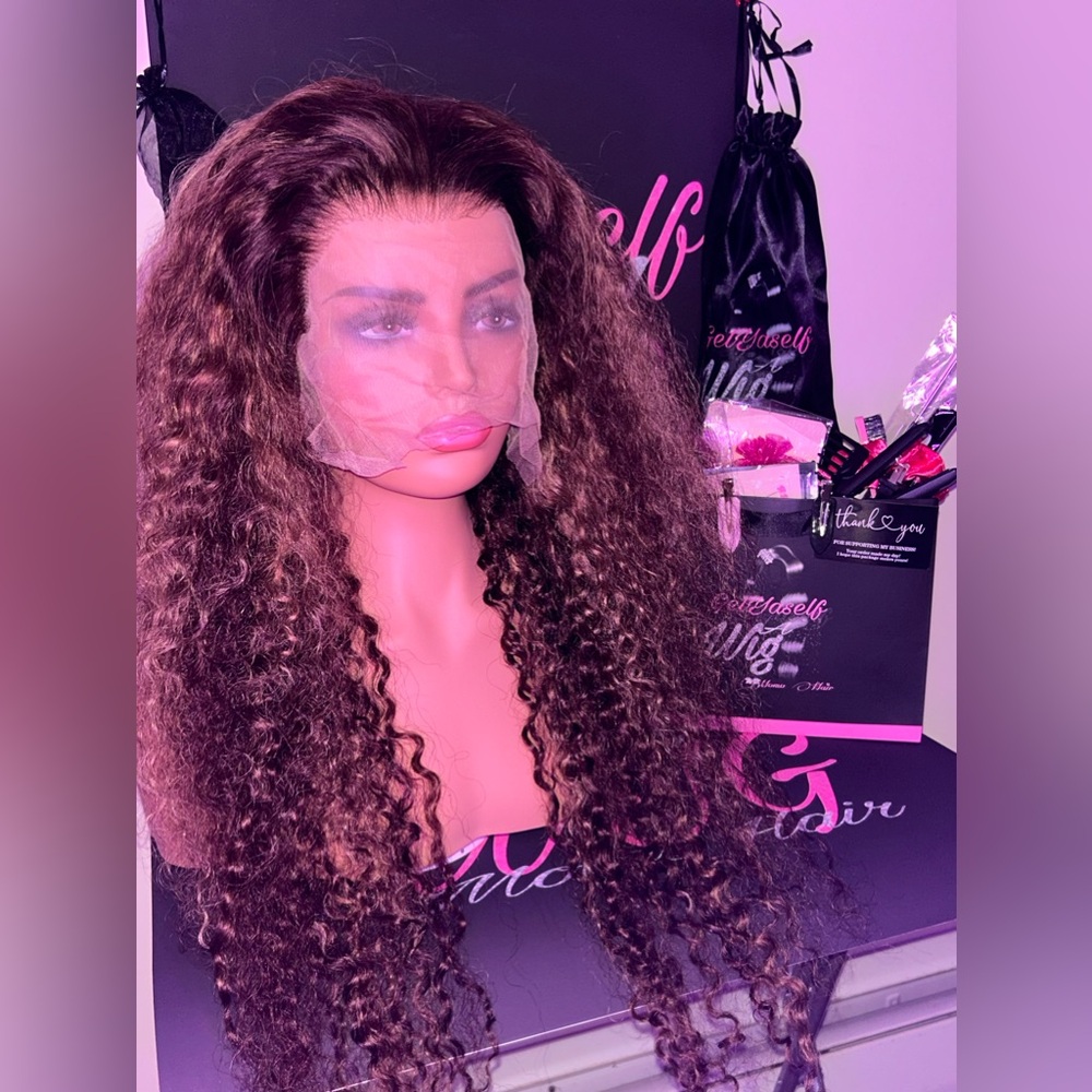 13x6 Curly highlight curly wig